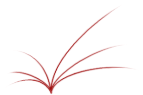 Logo rote Buchblume